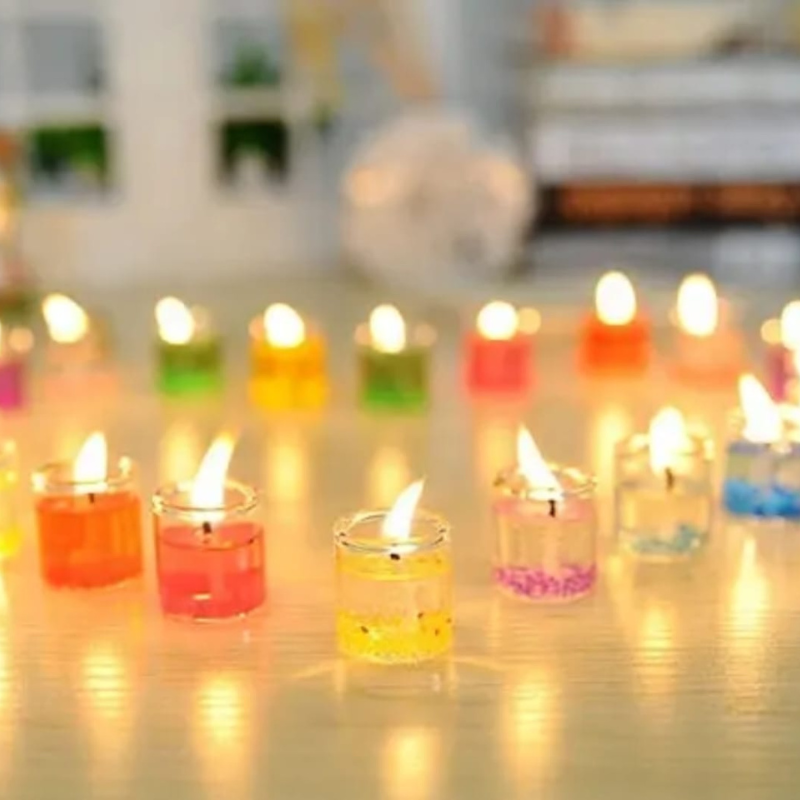 Mini Colourful Candles 6 pieces Box