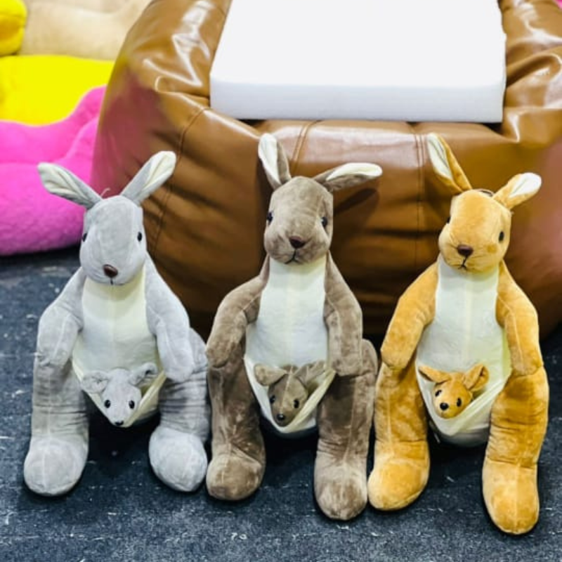 Cute Kangroo With Baby Plush Toy