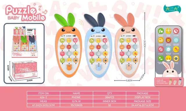 Puzzle baby music phone