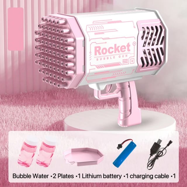 60 Hole Rocket Bubble Machine