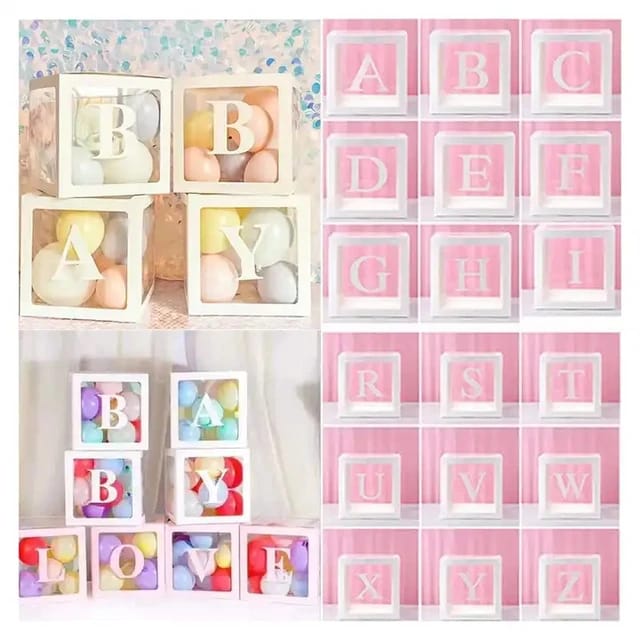 Word Balloon Boxes with 50 baloons