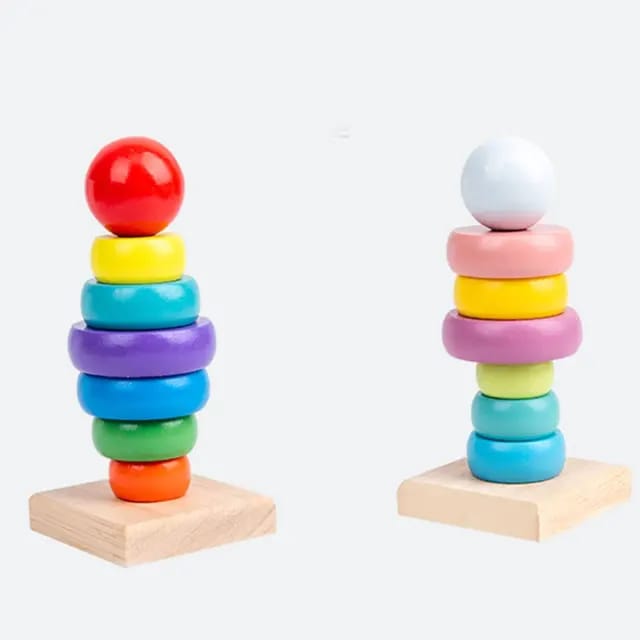 Wooden Rainbow Tower