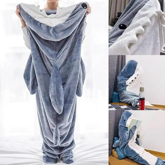 Kids Wearable Shark Blanket