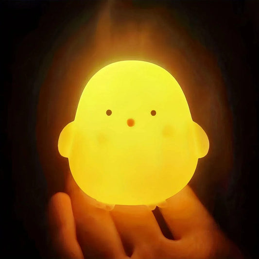 Adorable LED Duck Night Light - Soft, Cozy, And Portable