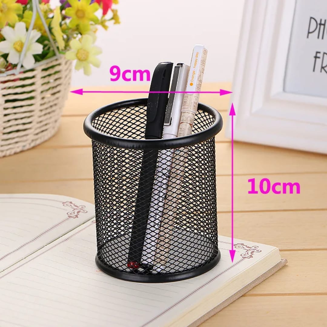 Black Desk Office Pen Pencil Cup Holder