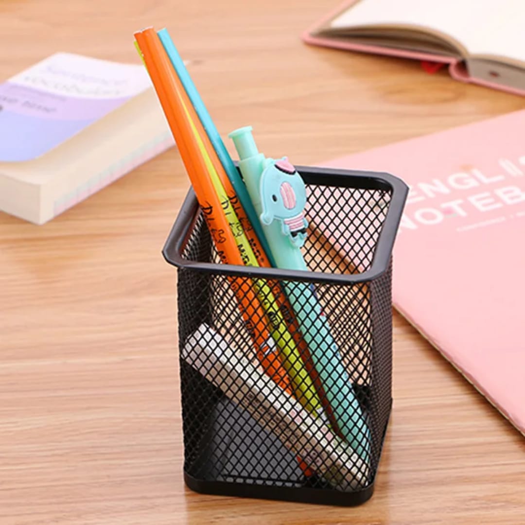 Black Desk Office Pen Pencil Cup Holder