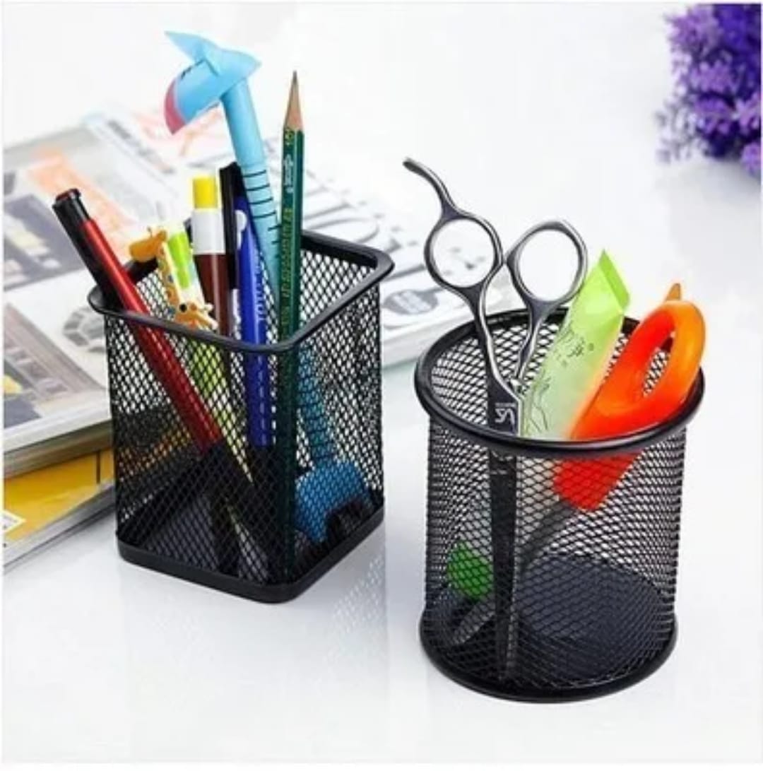 Black Desk Office Pen Pencil Cup Holder
