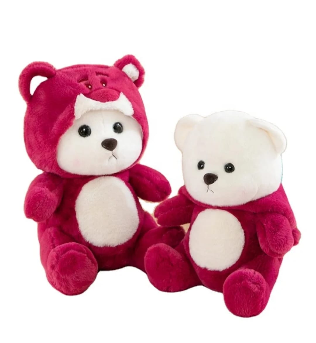 Soft Stuffed Teddy Bear With Cap 25 Cm