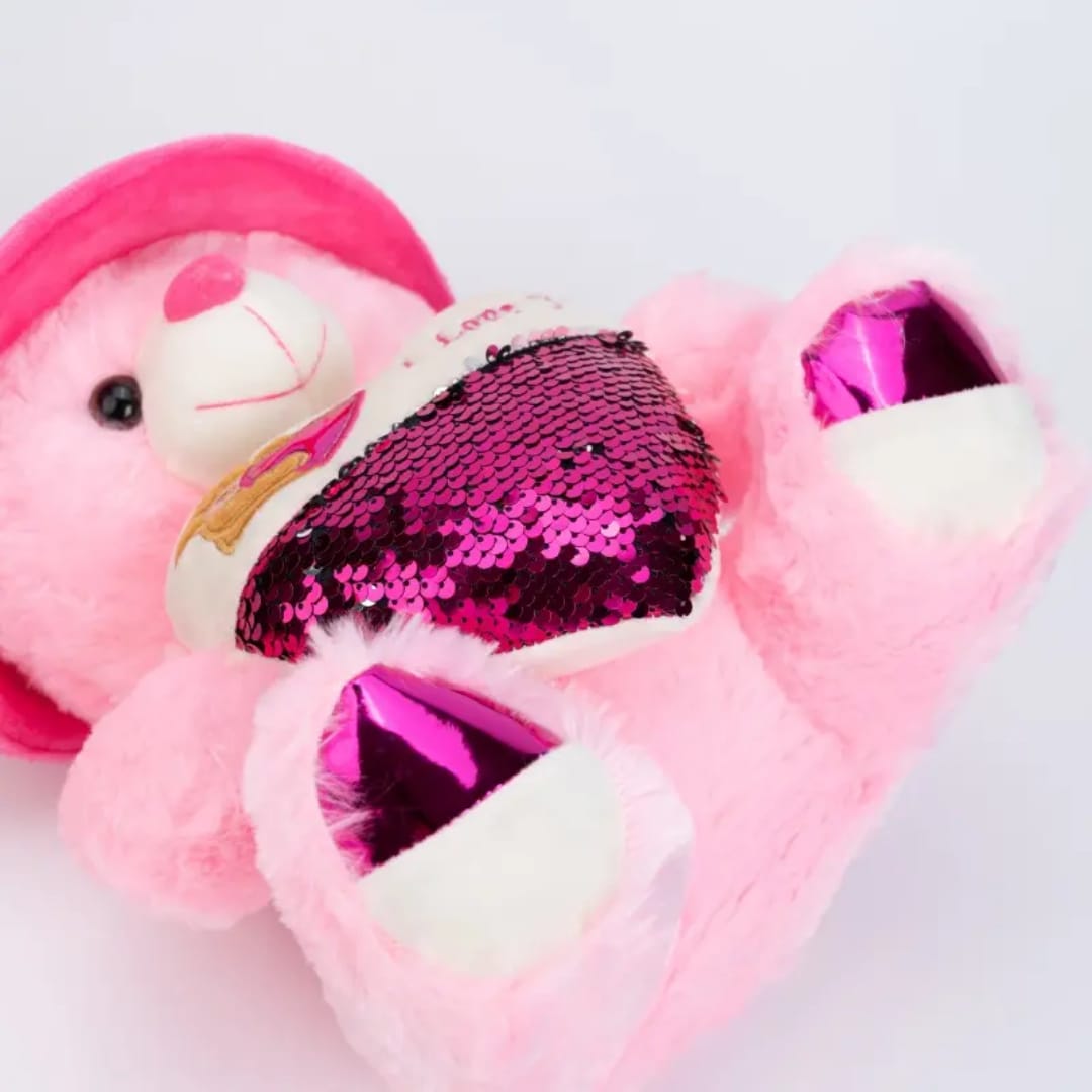 Love you Teddy Bear With Cap