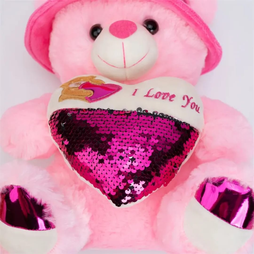 Love you Teddy Bear With Cap