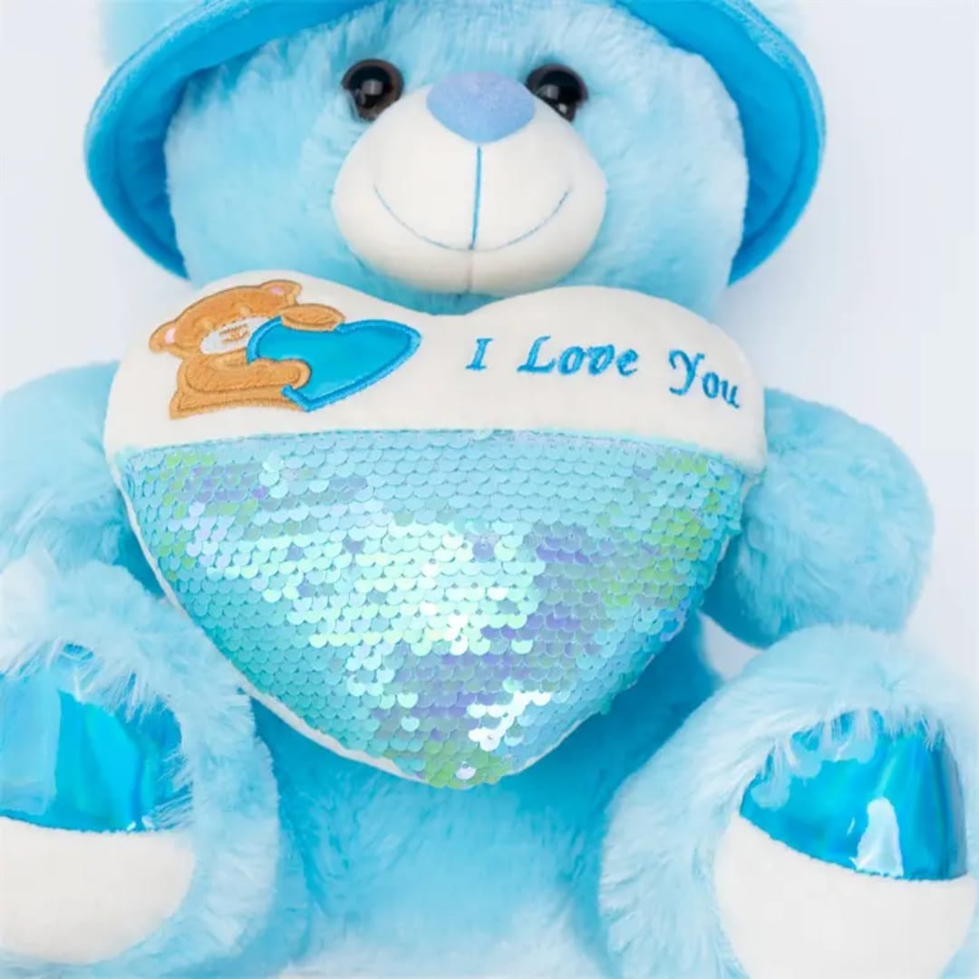 Love you Teddy Bear With Cap