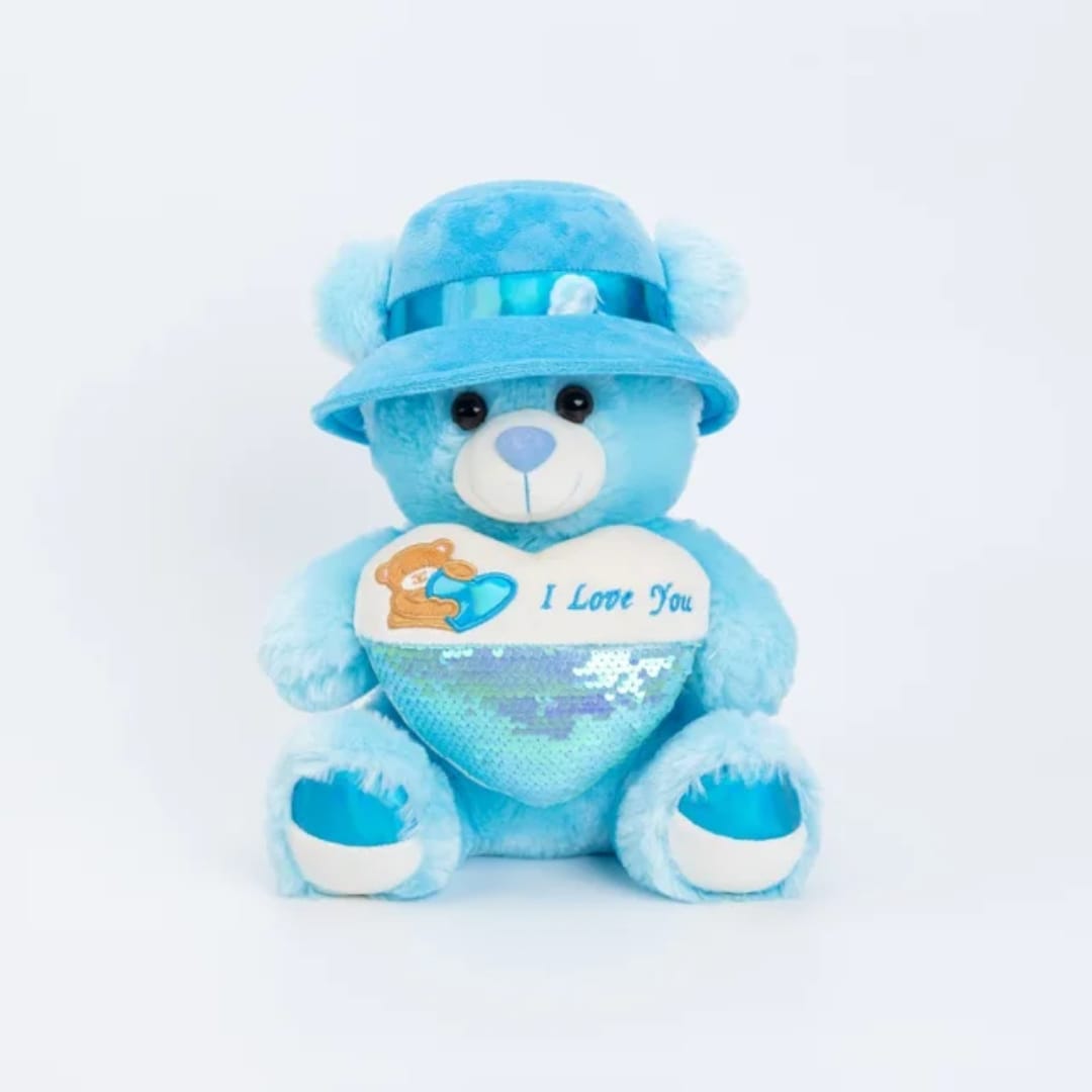 Love you Teddy Bear With Cap
