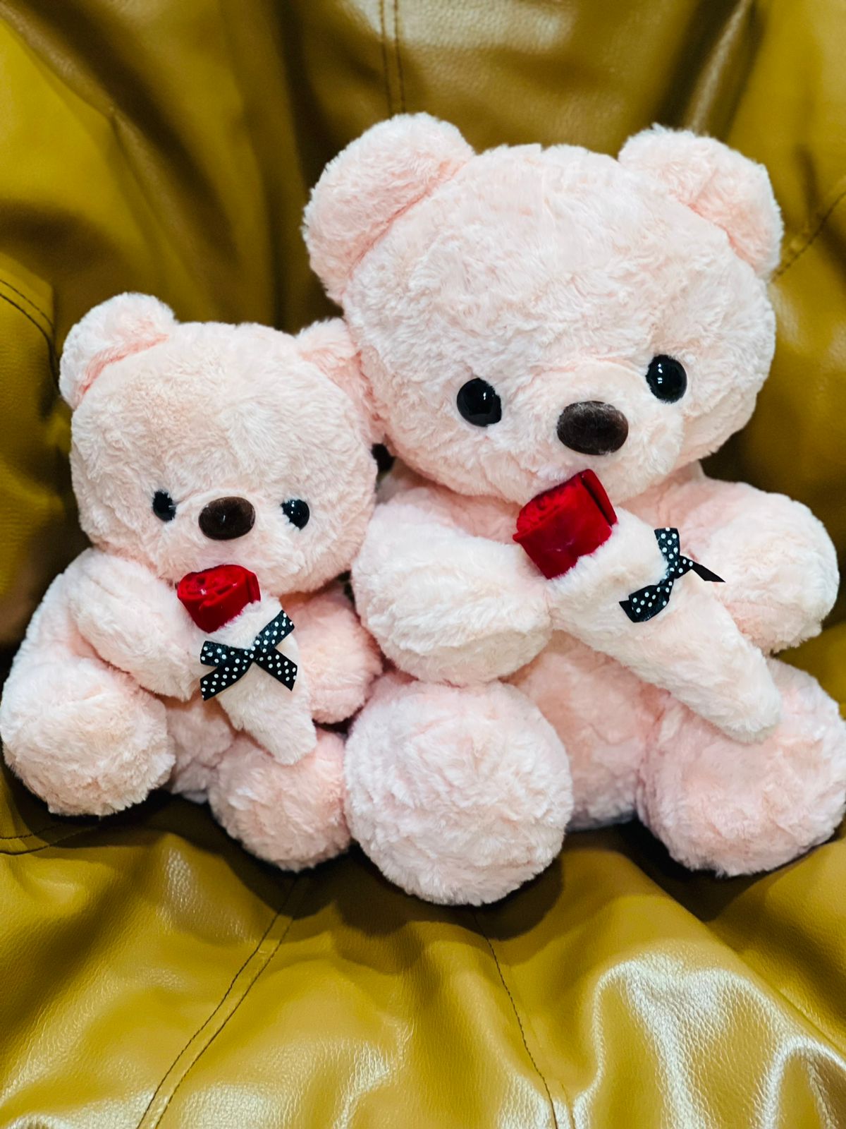 Teddy Bear Valentine's Day With Girl Gift High Grade Gift Flower