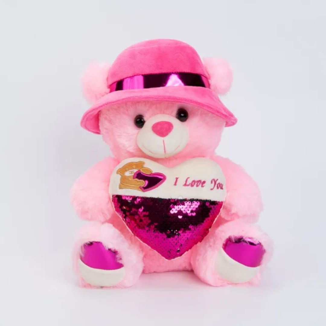 Love you Teddy Bear With Cap