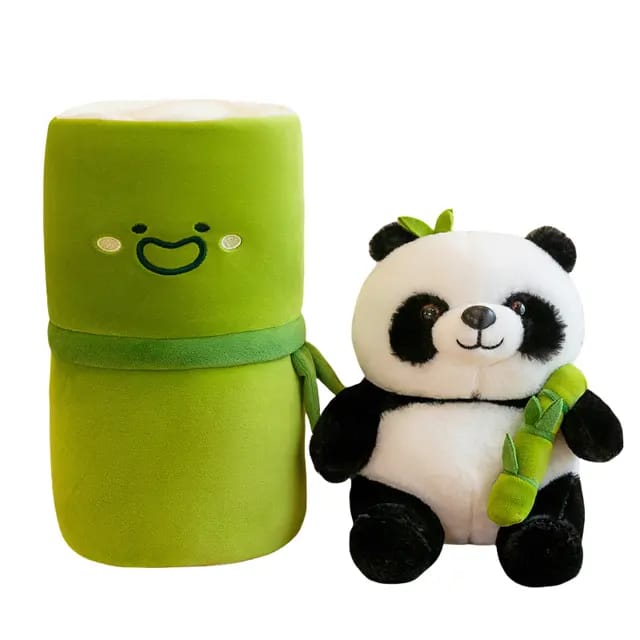 35cm Kawaii bamboo panda plushie soft hugging pillow