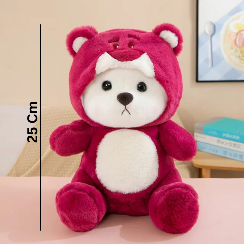 Soft Stuffed Teddy Bear With Cap 25 Cm