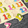Wooden Numbering Puzzle Plate 3D