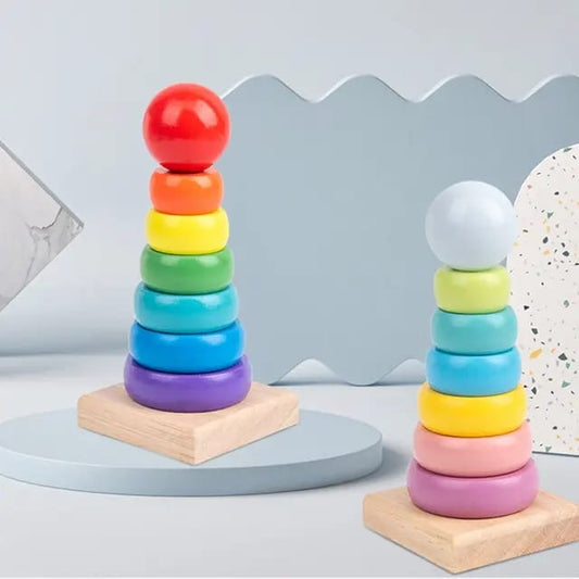 Wooden Rainbow Tower