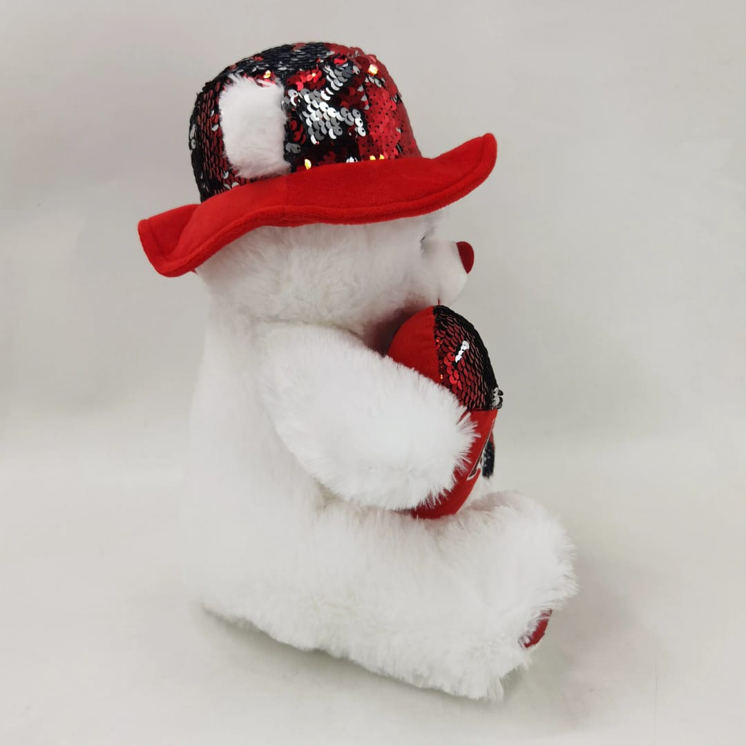 Love You Teddy Bear With Cap