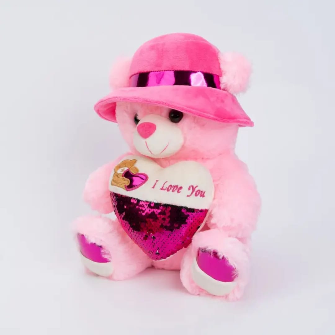 Love you Teddy Bear With Cap