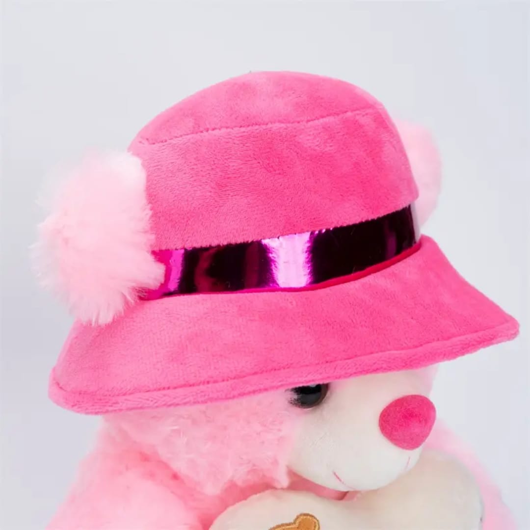 Love you Teddy Bear With Cap