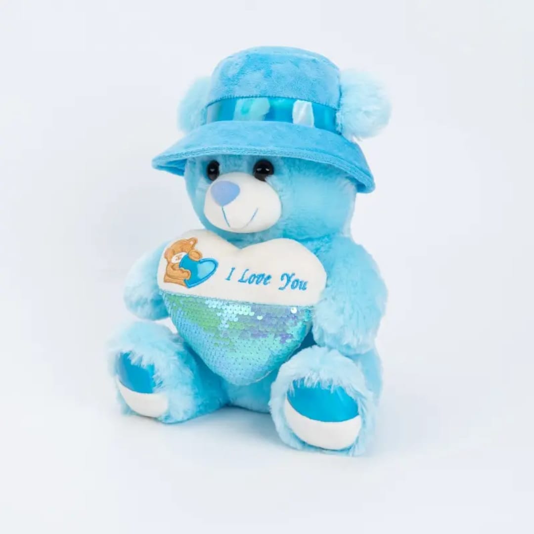 Love you Teddy Bear With Cap