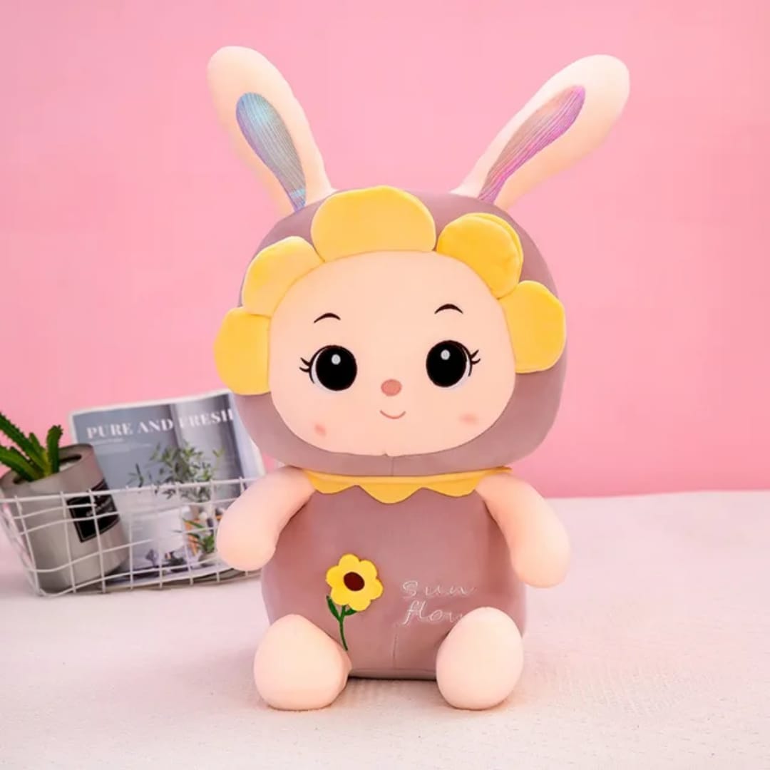 Sunflower Bunny Plush Doll Toy