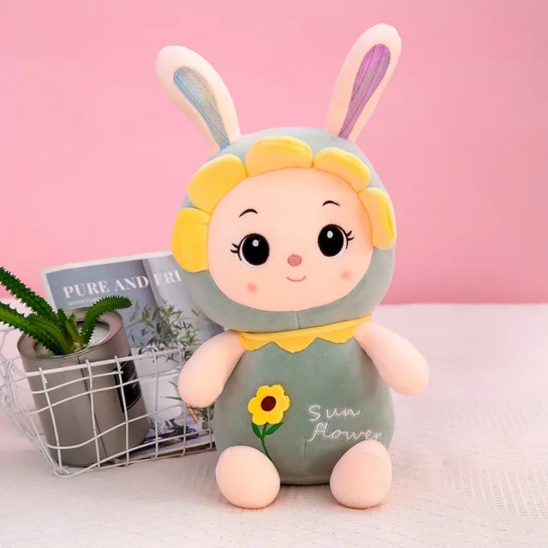 Sunflower Bunny Plush Doll Toy