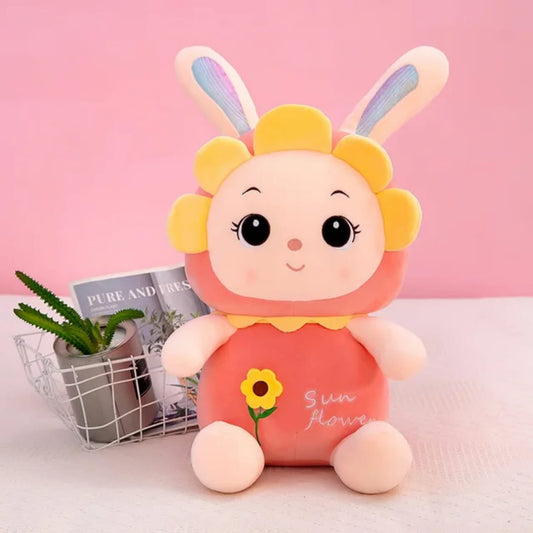 Sunflower Bunny Plush Doll Toy
