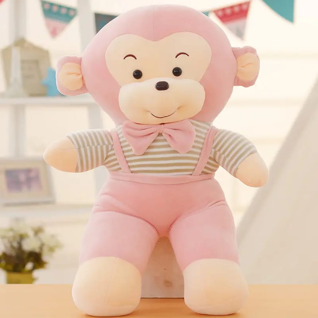 Monkey wearing jumpsuit