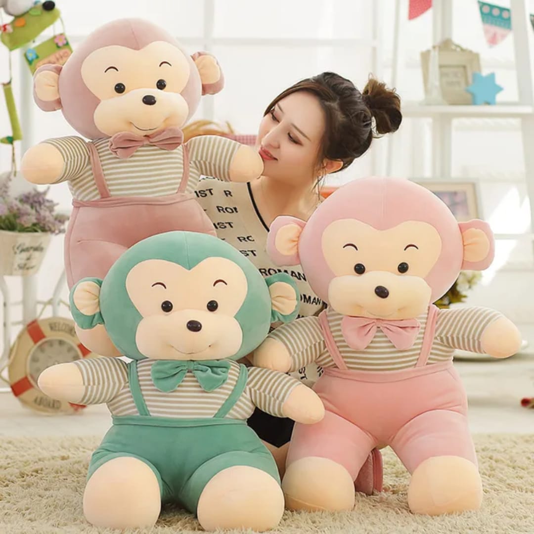 Monkey wearing jumpsuit
