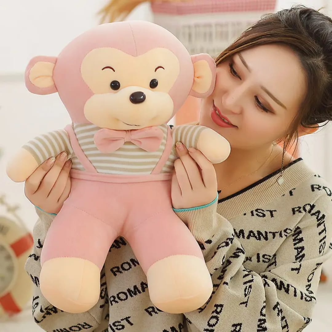 Monkey wearing jumpsuit