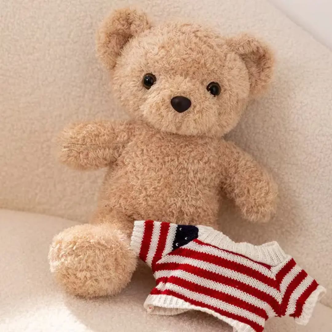 Cute Neked sweater Teddy Bear