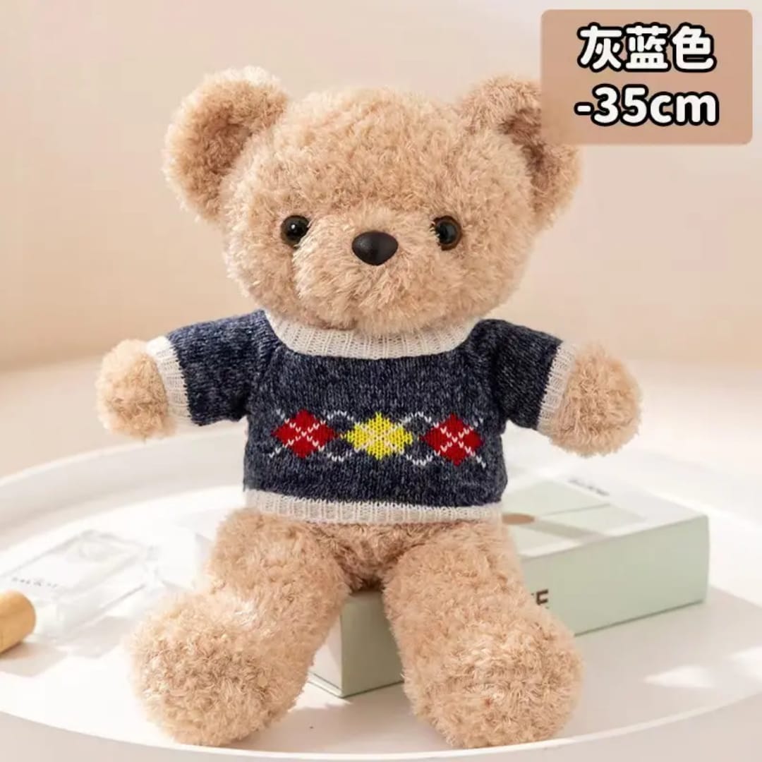 Cute Neked sweater Teddy Bear