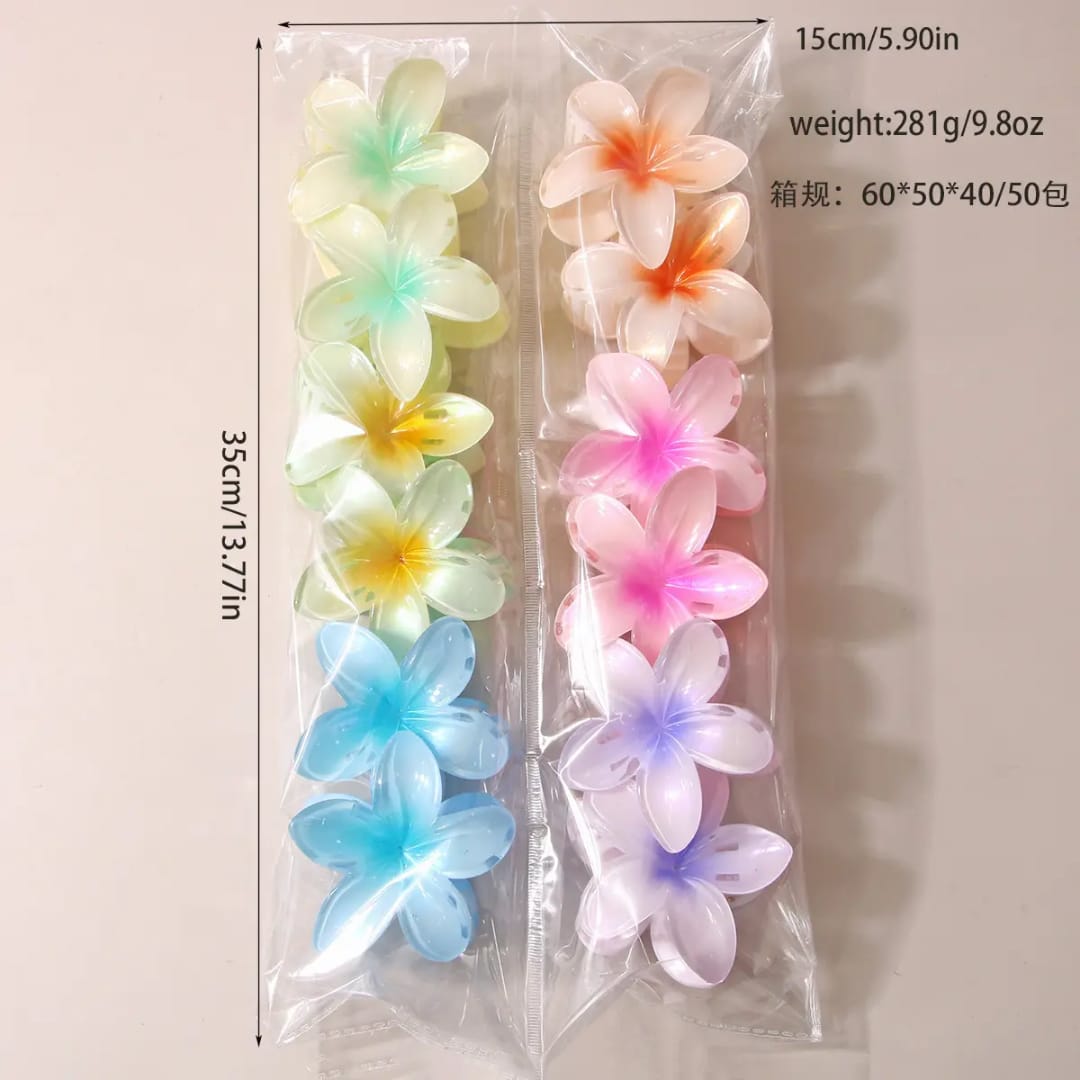 Flower Hair Clip 12 pieces