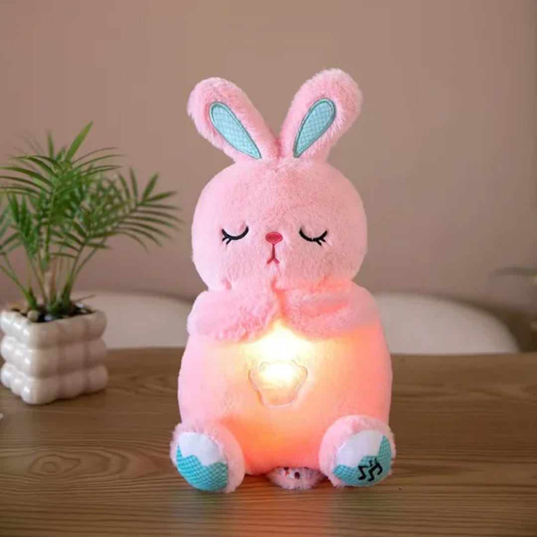 Breathing Rabbit Baby Electronic Plush Doll