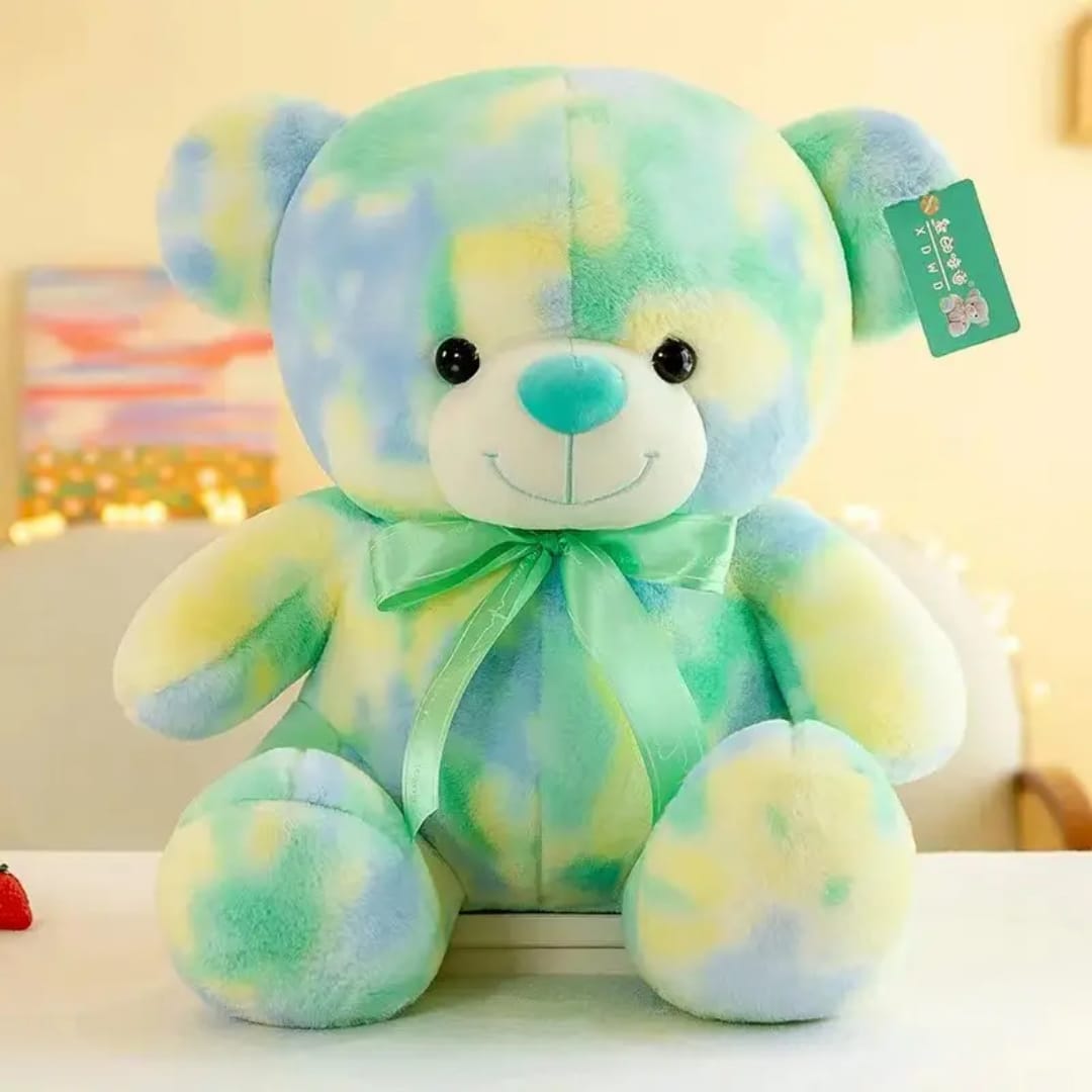 Pastel plush teddy bear