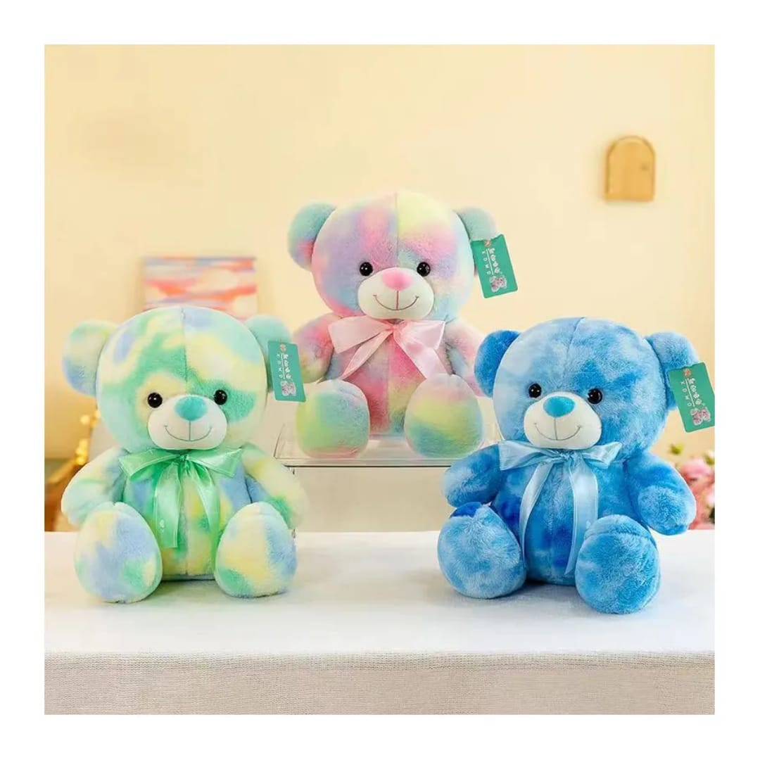 Pastel plush teddy bear