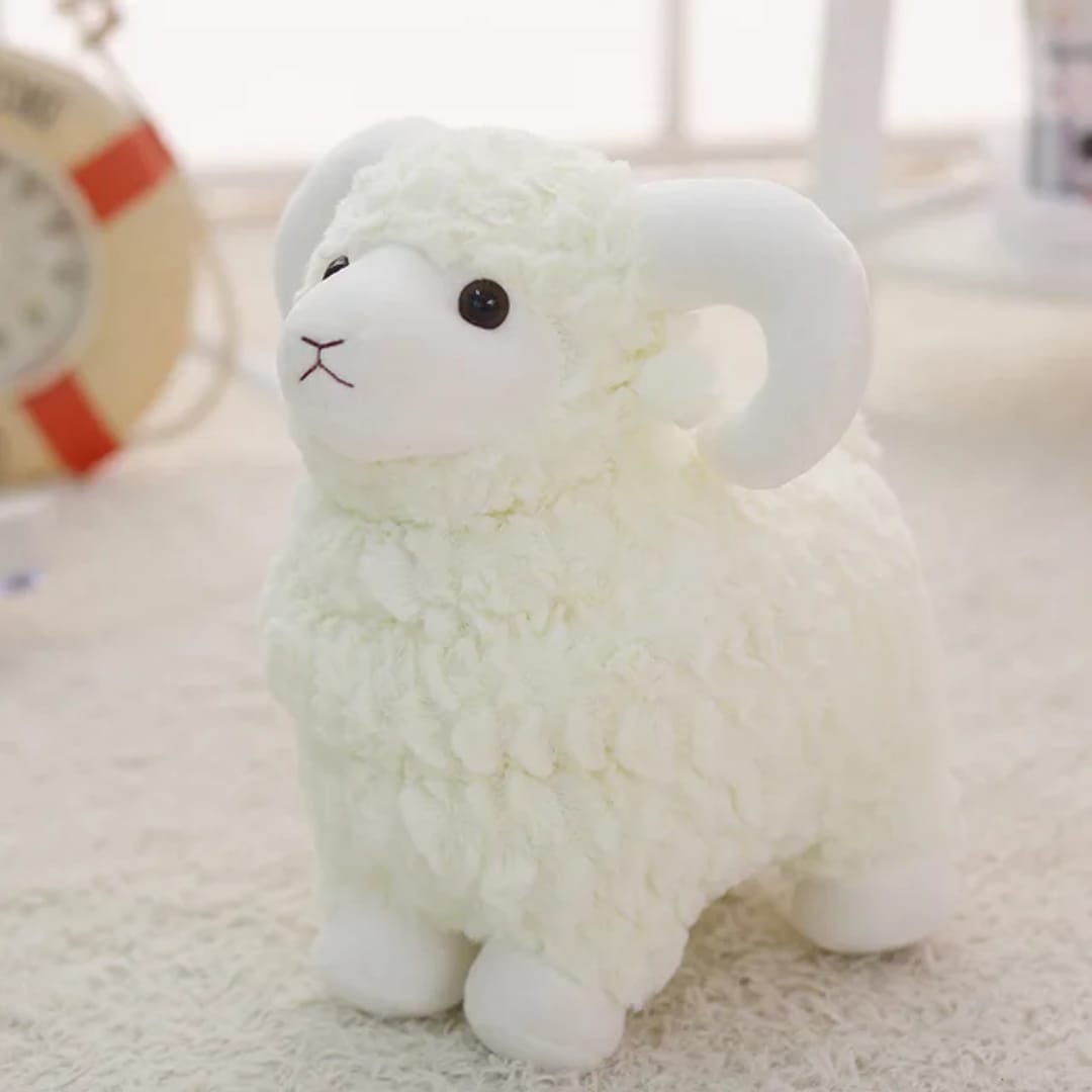 Standing Lamb Goat Plush Toy