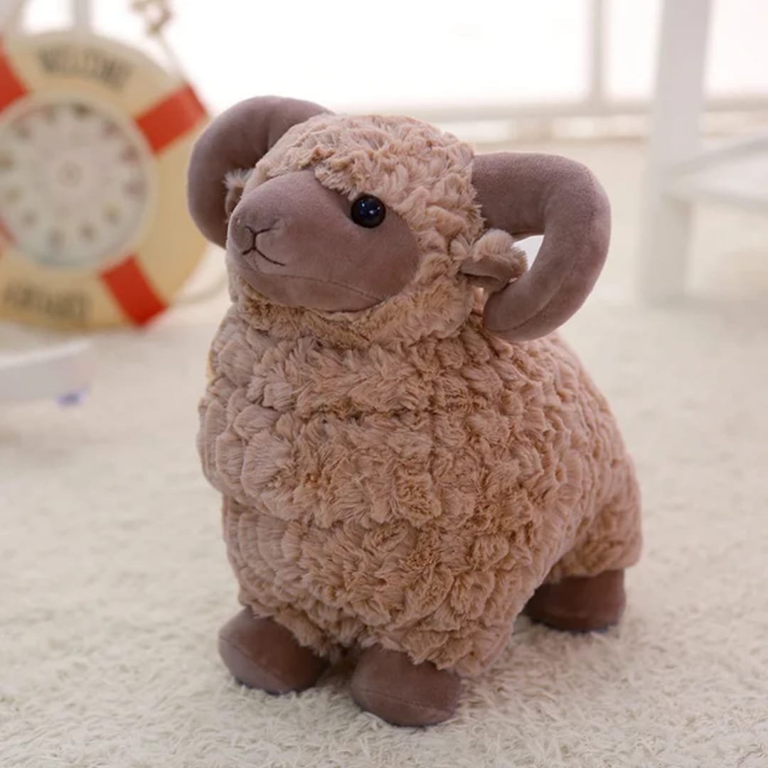 Standing Lamb Goat Plush Toy