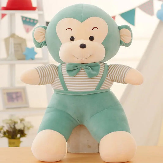 Monkey wearing jumpsuit