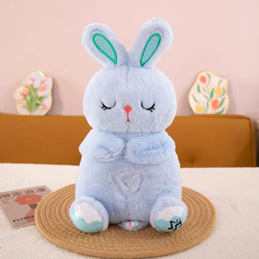 Breathing Rabbit Baby Electronic Plush Doll